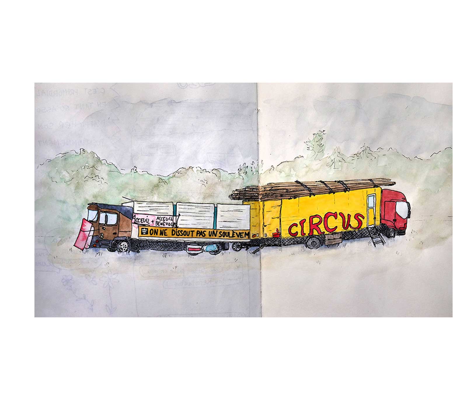 Carnet de vie, aquarelle, 2023