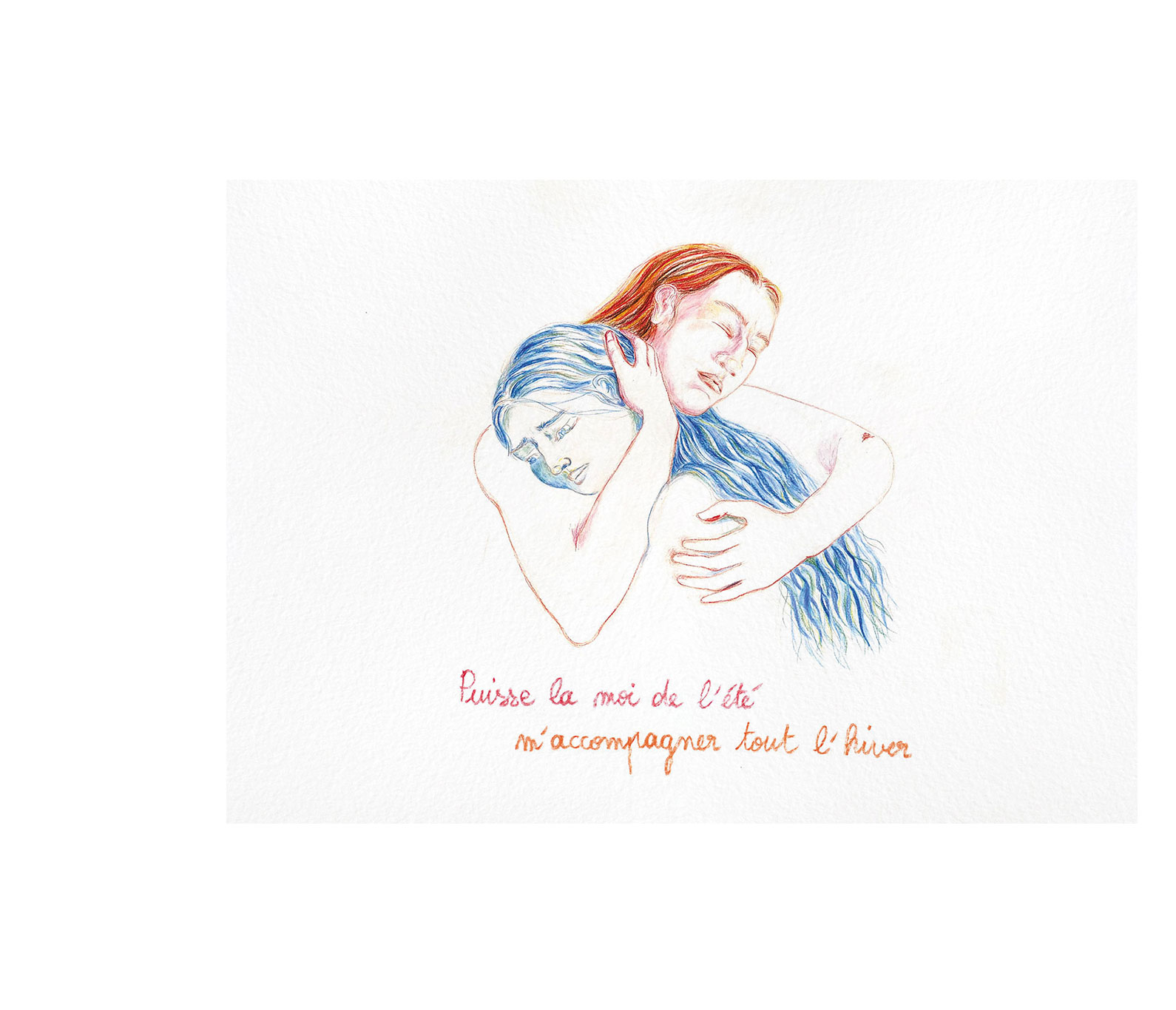 <i>Puisse la moi de l'été</i>, pastels secs, 2023