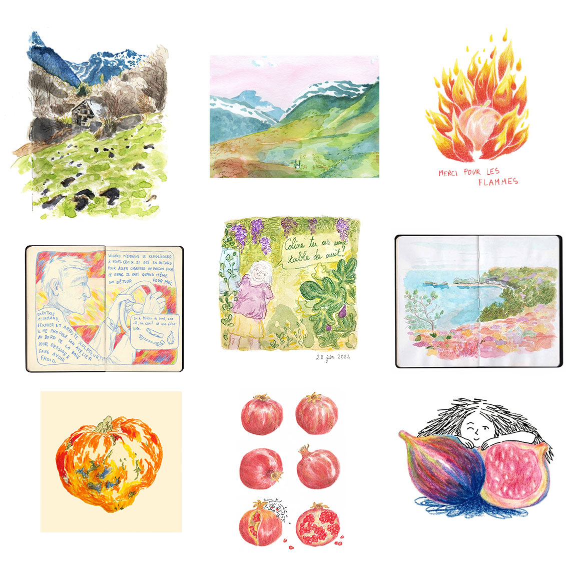 mosaique illustrations coline gwinner