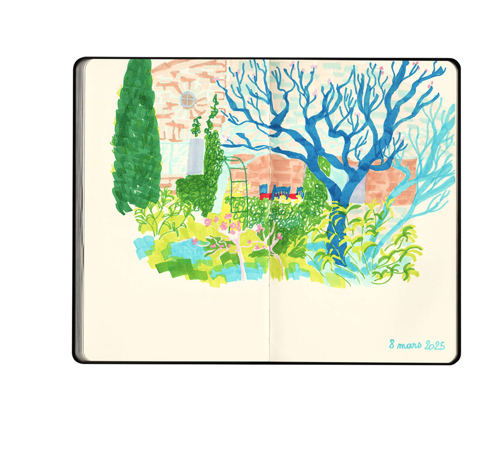<i>Chez mémé</i>, promarkers, 2025
